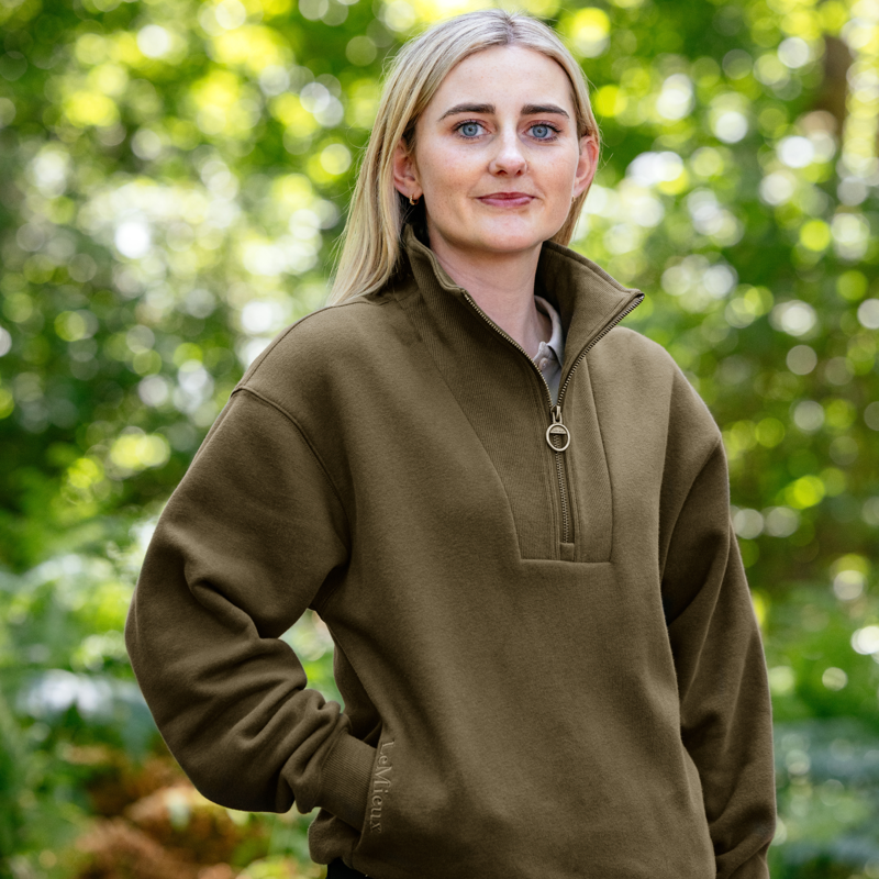LeMieux Keira Quarter Neck Sweat in Alpine-2